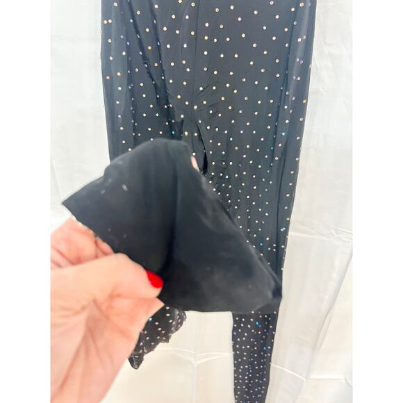 NWOT Alex Perry Embellished Cutout Bodycon Minidress & Leggings Black 8 UK /US 4 - Picture 12 of 12